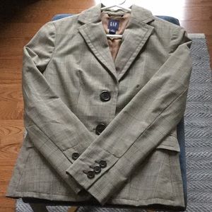 Size 0 Classic GAP Plaid Blazer